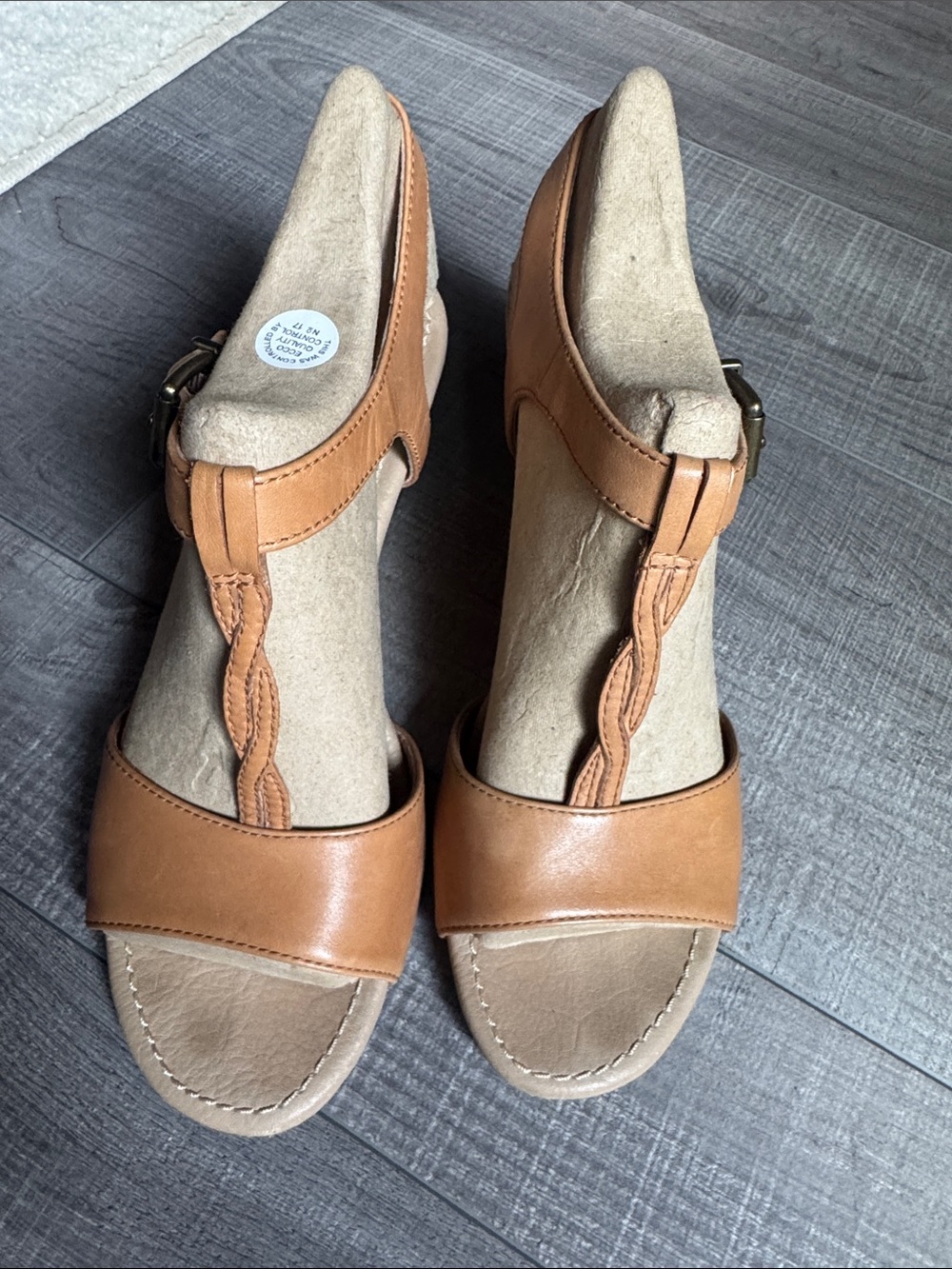 Ugg Leather Wedge Sandals size 7